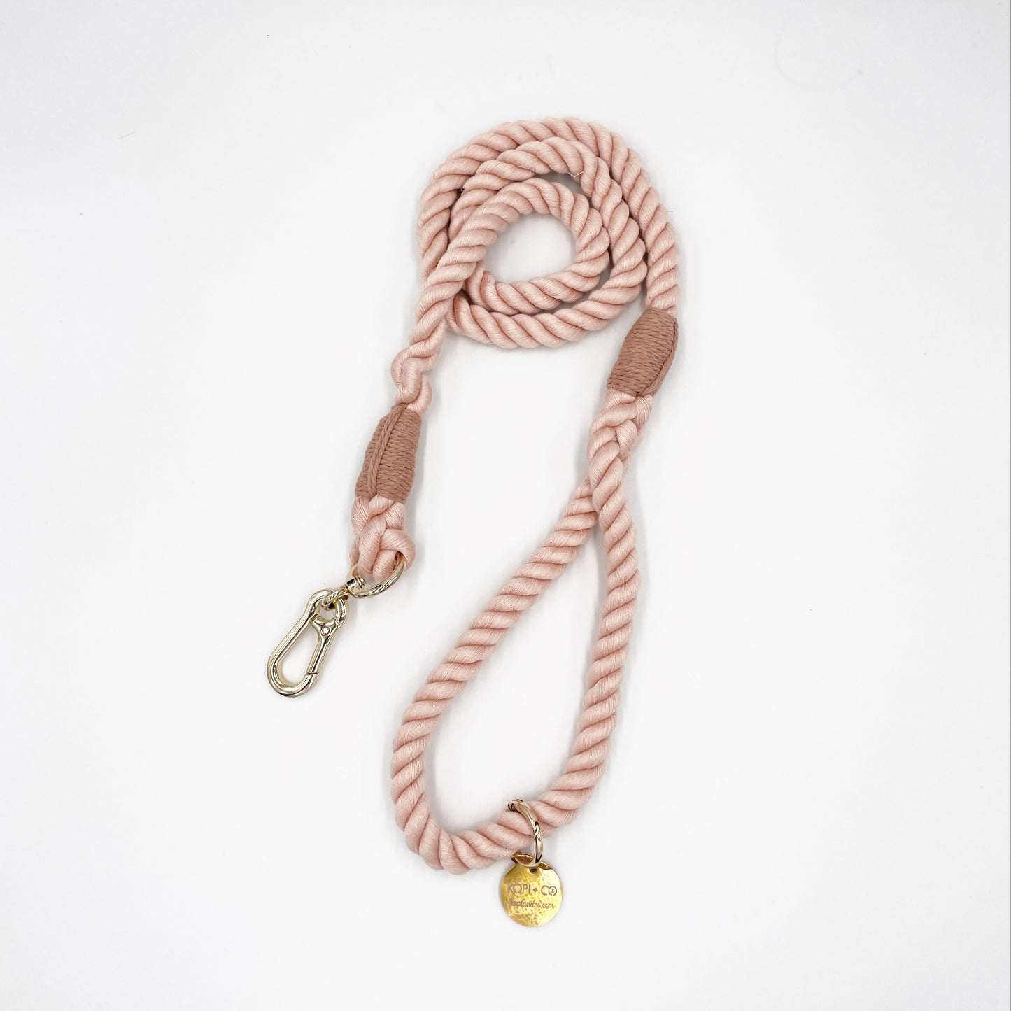 Cotton Rope Lead - Blush