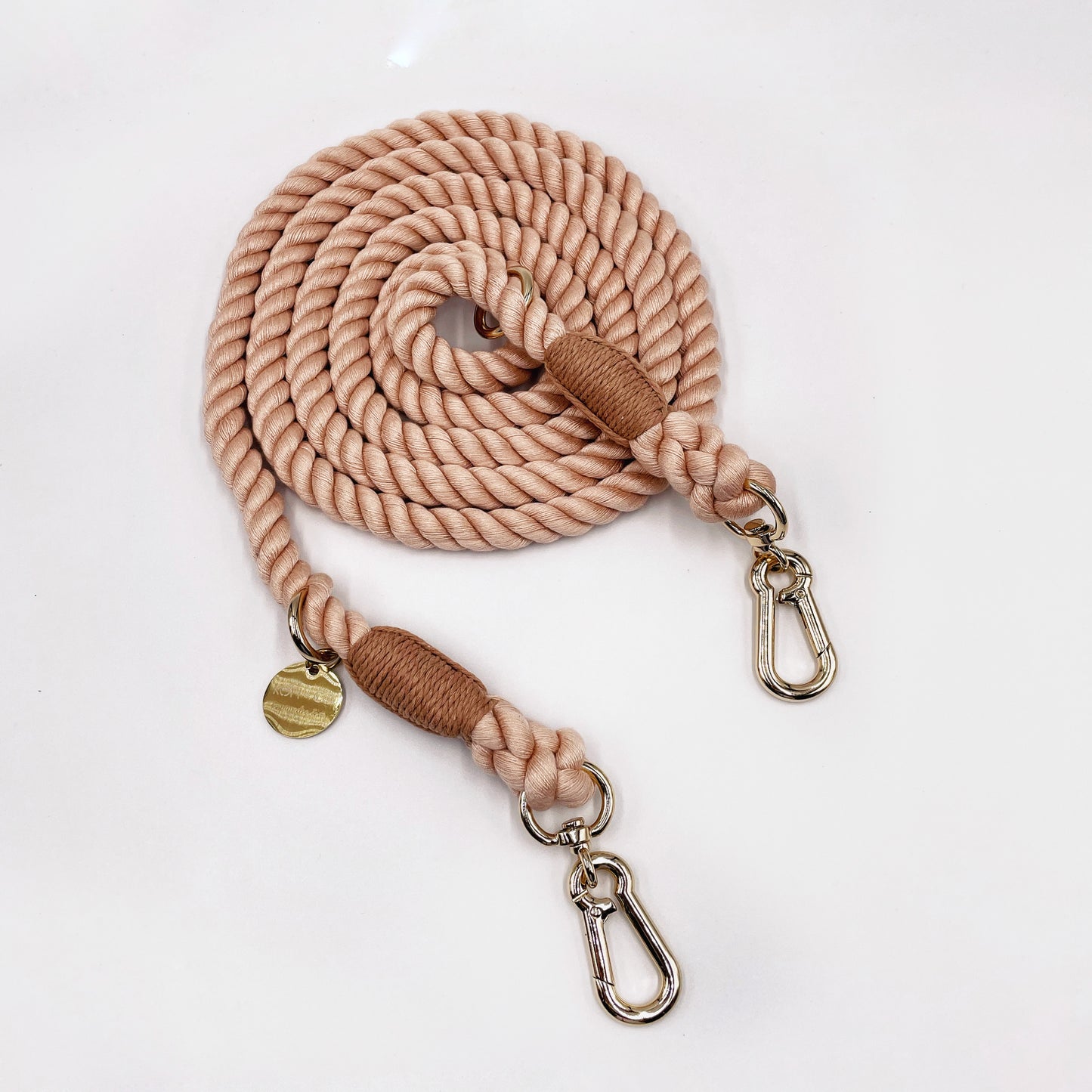 Multiway Cotton Rope Lead - Blush