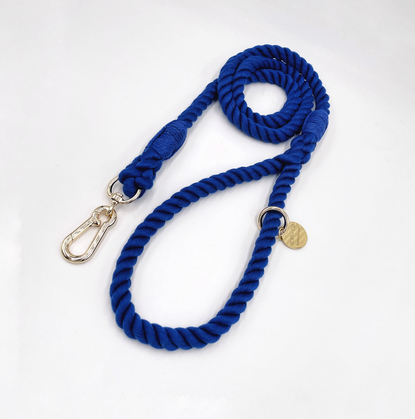Cotton Rope Lead - Royal Blue