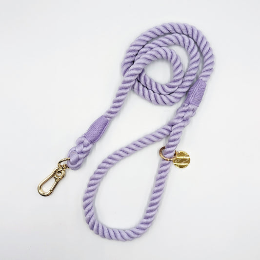 Cotton Rope Lead - Lavender